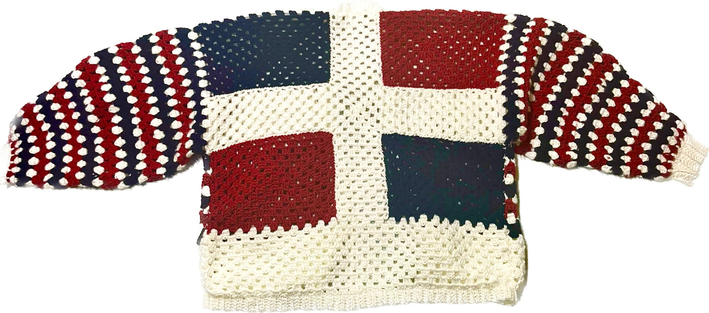 Custom: Dominican Flag Cardi