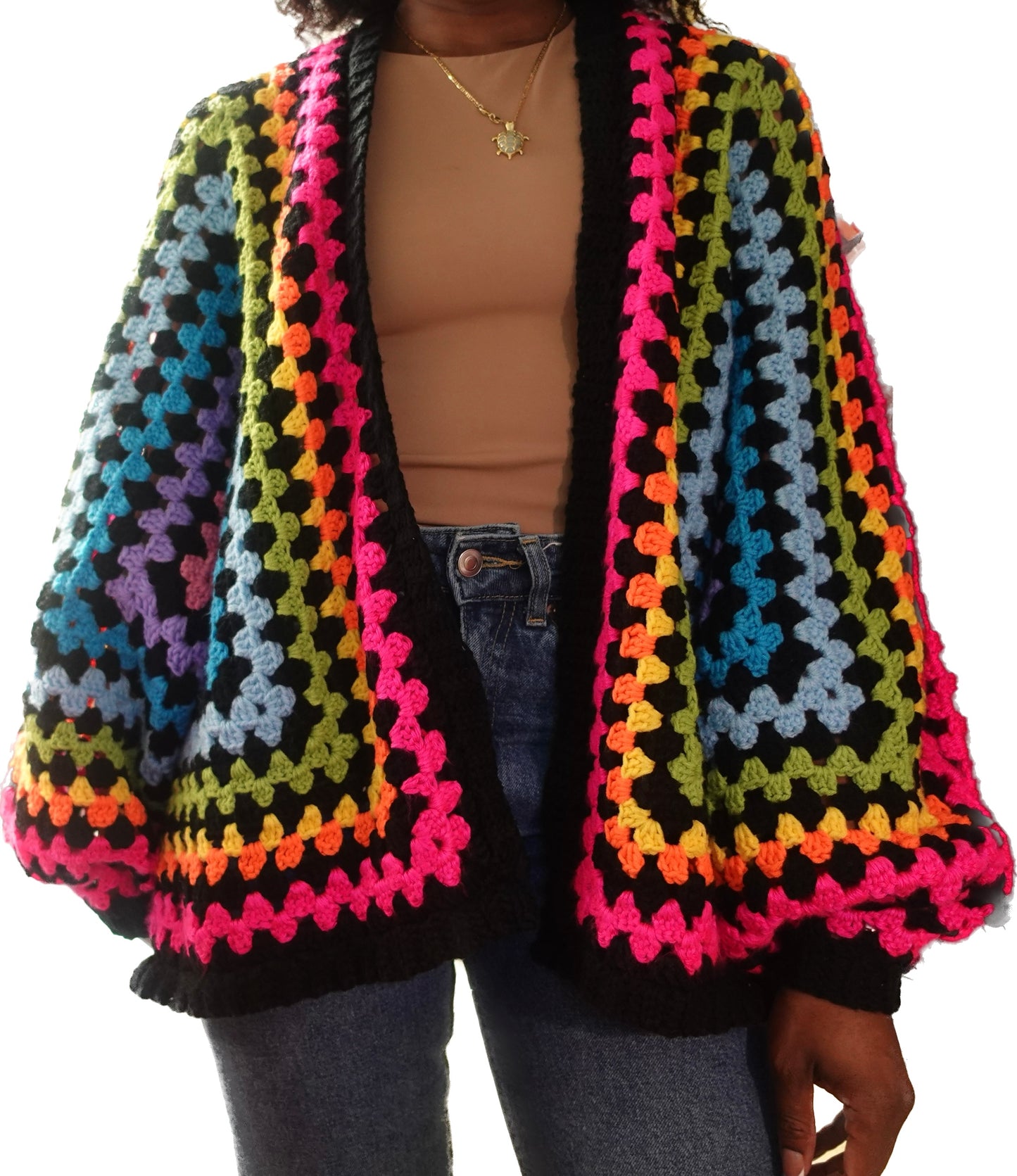 The Rainbow Hexi Cardi