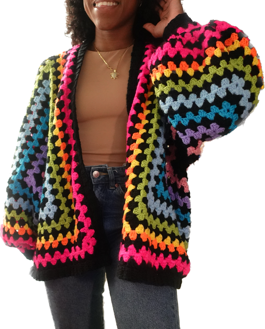 The Rainbow Hexi Cardi