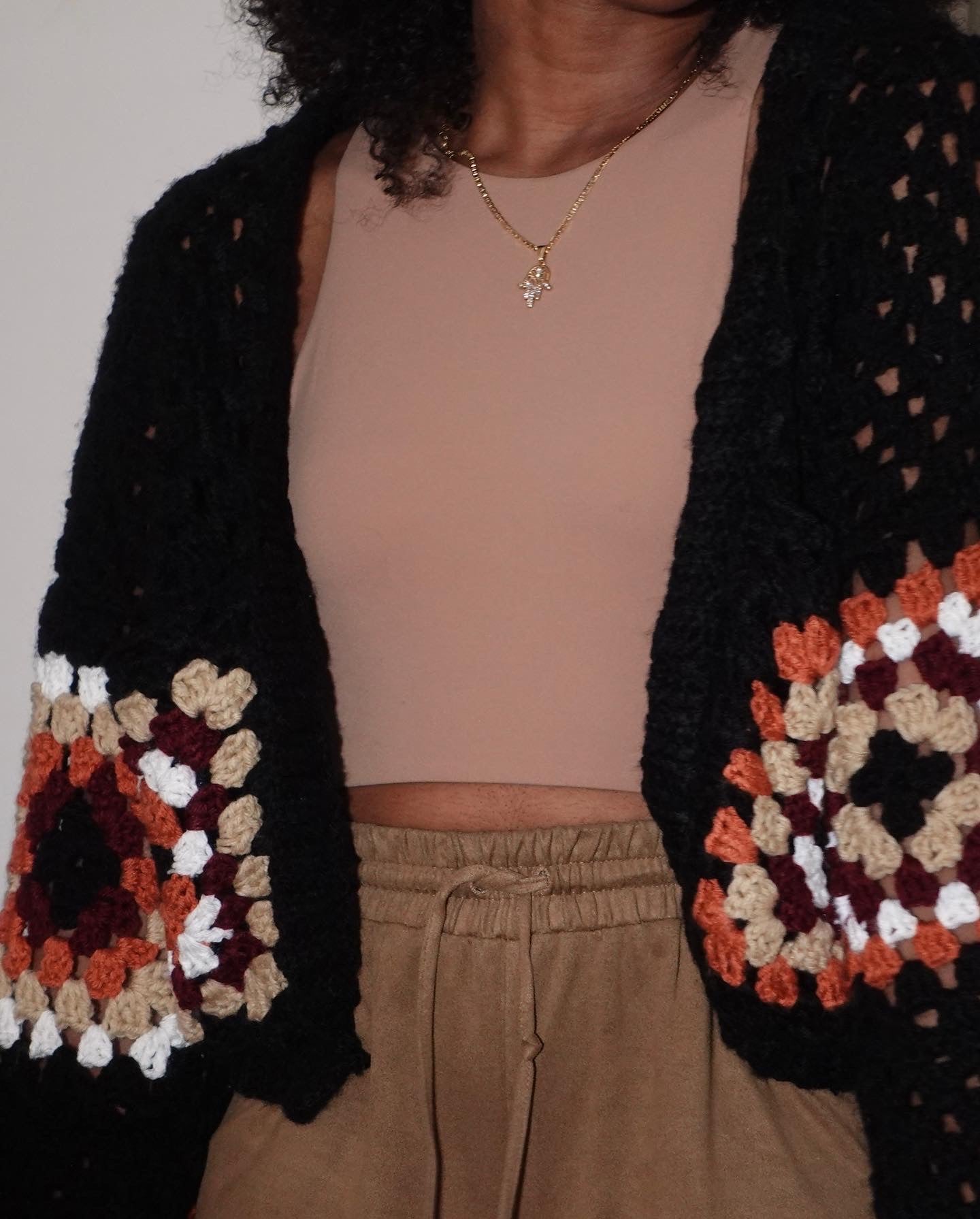 Cropped Granny Square Cardi