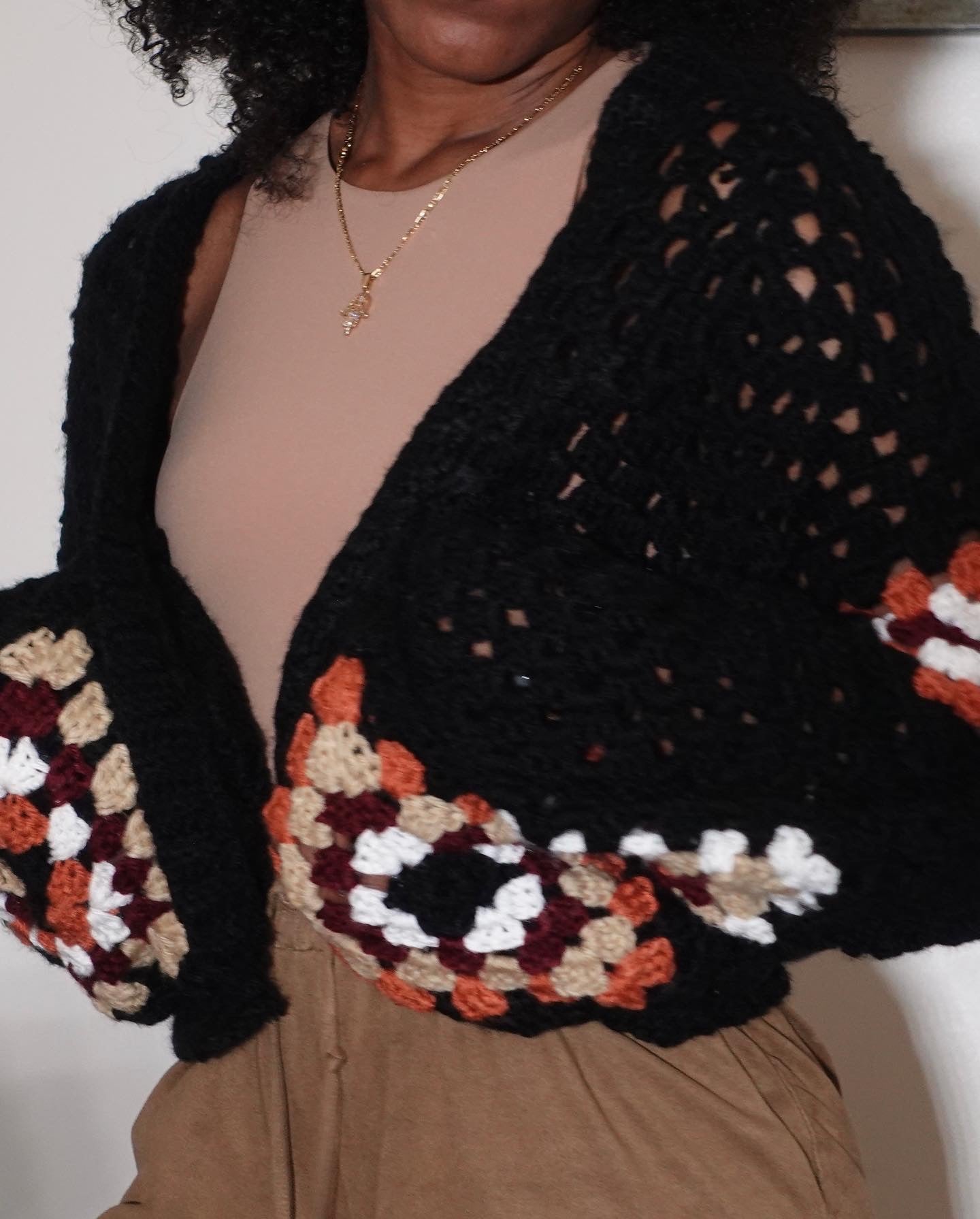 Cropped Granny Square Cardi