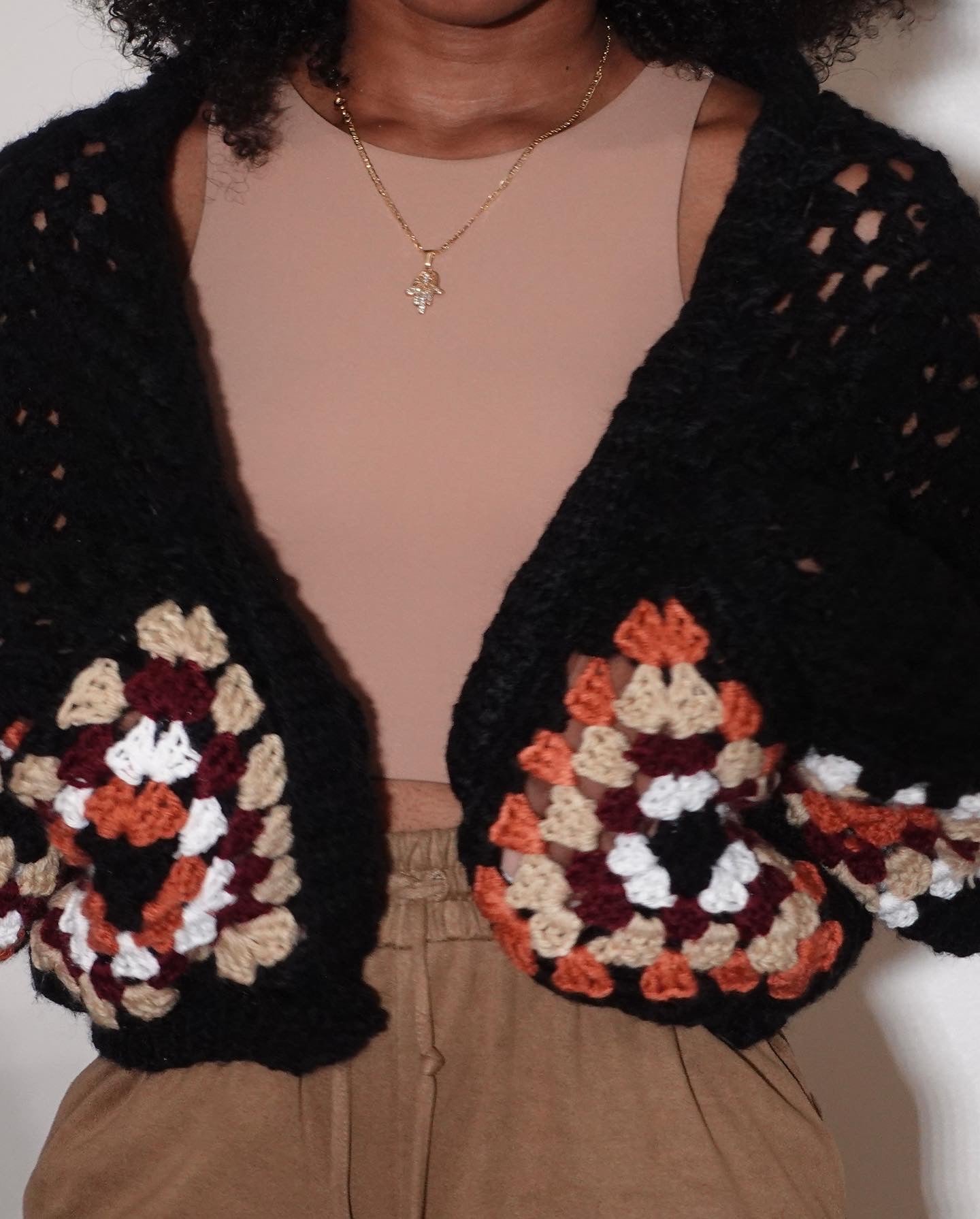 Cropped Granny Square Cardi