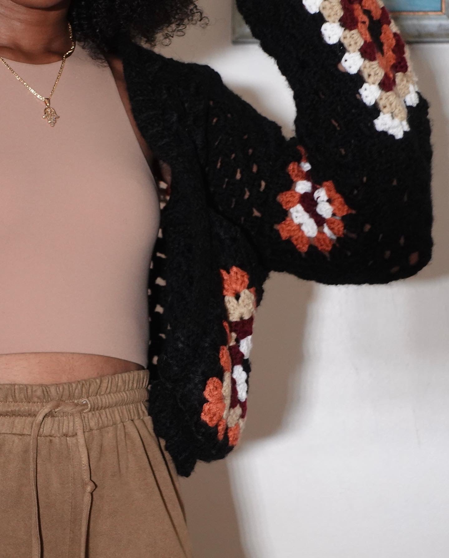 Cropped Granny Square Cardi